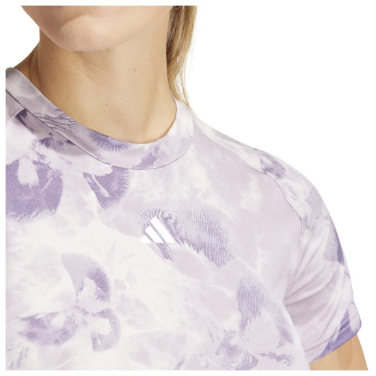 Adidas Γυναικεία κοντομάνικη μπλούζα Train-Essentials AOP Flower Tie-Dye Tee